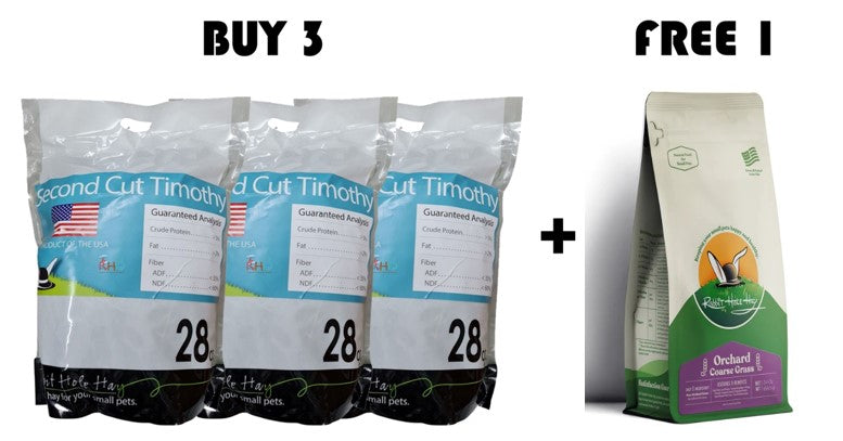 Rabbit Hole Hay - Ultra Premium Medium/2nd Cut 28oz Bundle 4