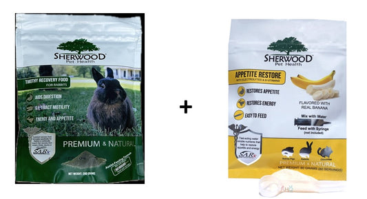 Sherwood Rabbit Recovery Food 200g + Sherwood Appetite Restore 60g Bundle