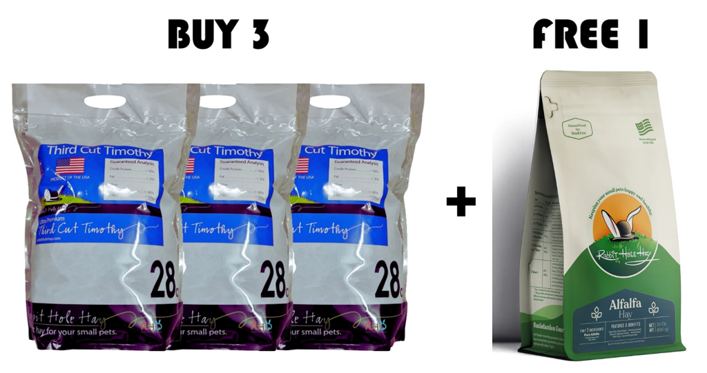 Rabbit Hole Hay - Ultra Premium Soft/3rd Cut 28oz Bundle 1