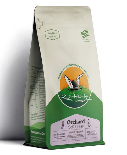 (Fun-Size) Rabbit Hole Hay - Ultra-Premium Soft Orchard Grass Hay - 4oz/114g