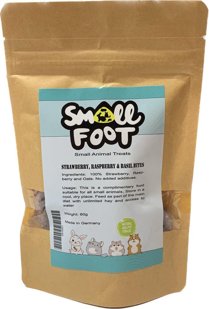 Small Foot Strawberry, Raspberry & Basil Bites 60g