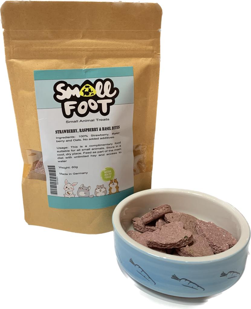 Small Foot Strawberry, Raspberry & Basil Bites 60g