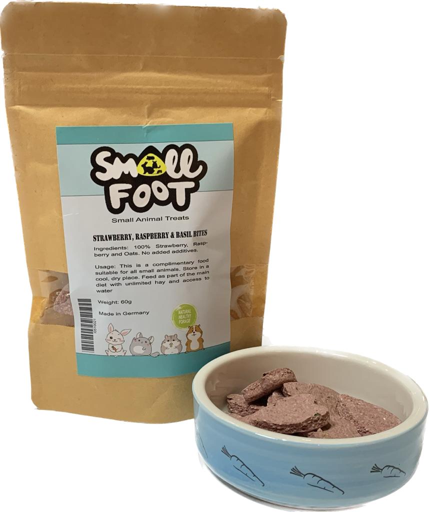 Small Foot Strawberry, Raspberry & Basil Bites 60g