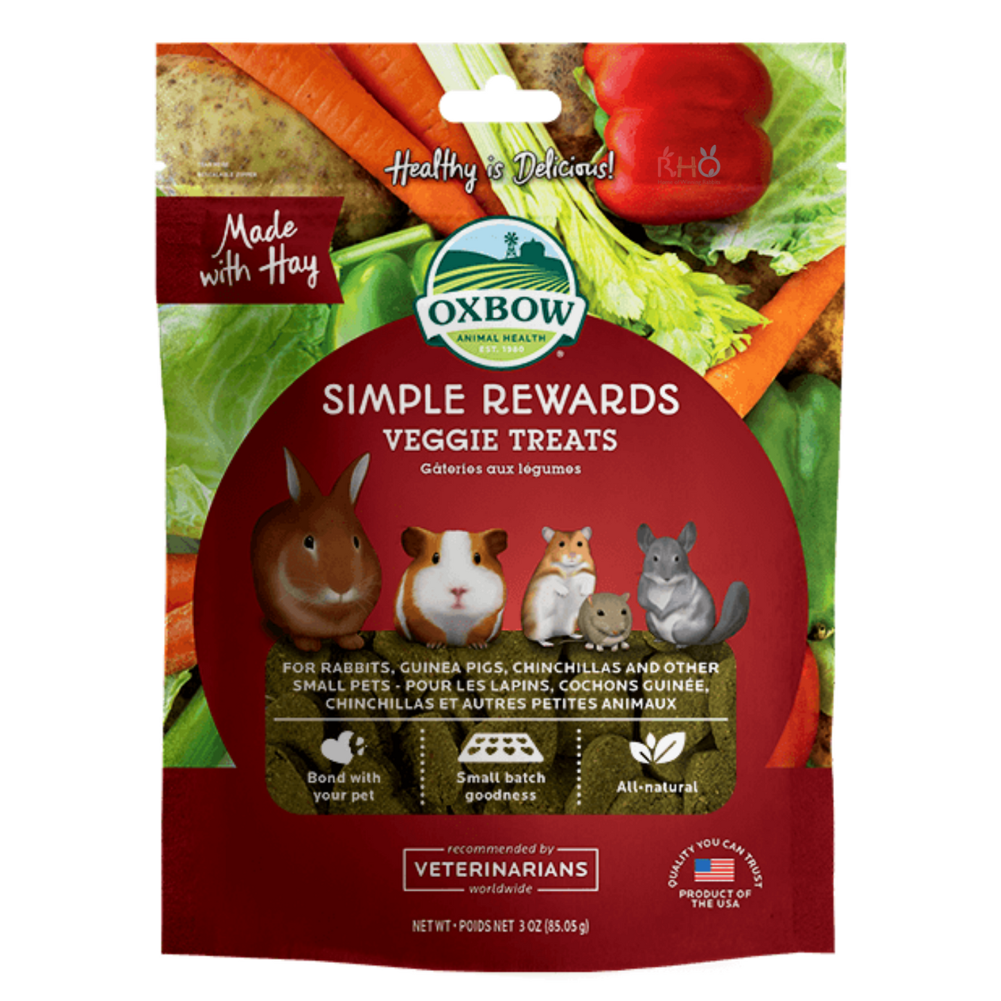 Oxbow Simple Rewards Veggie Treats 85.05g