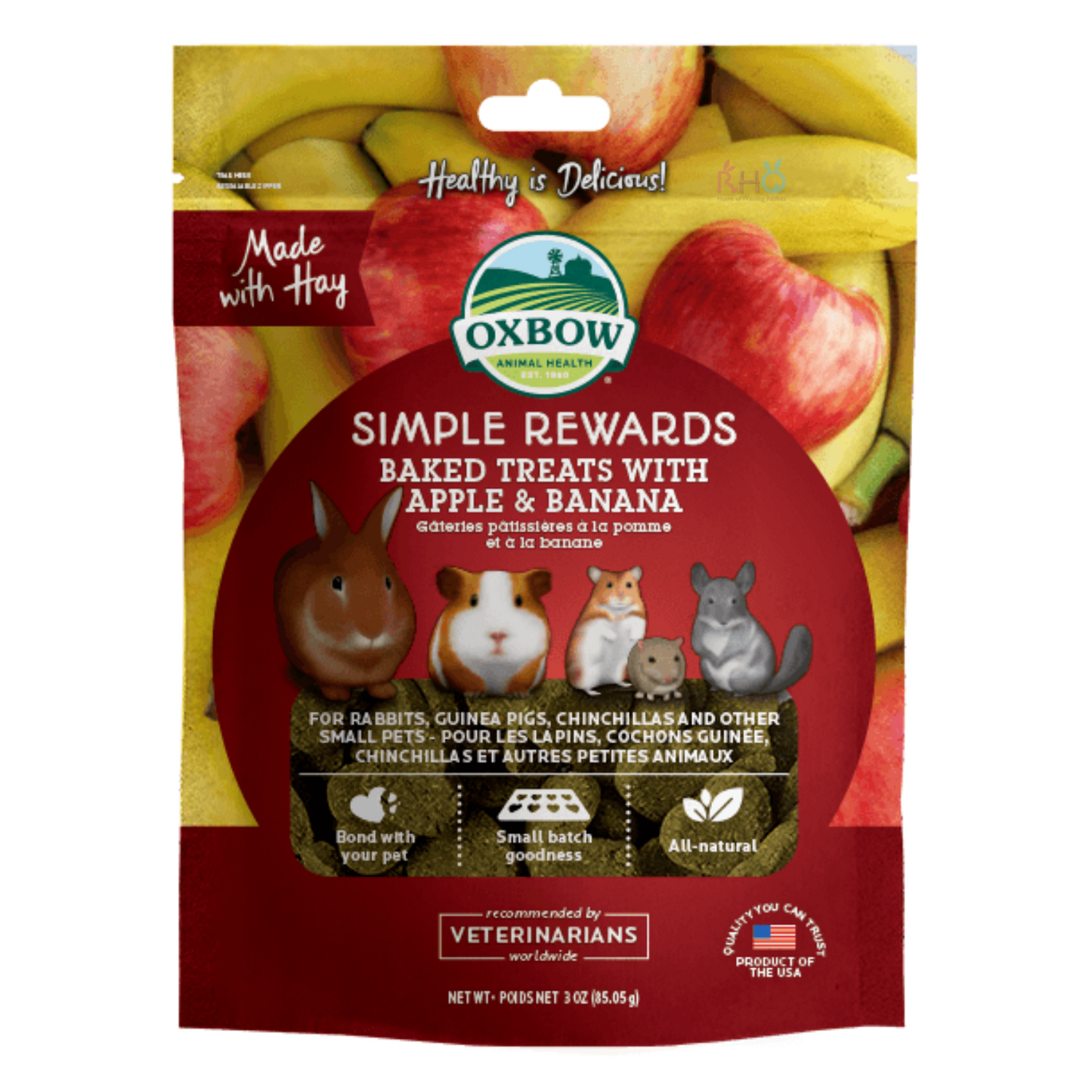 Oxbow Baked Treats with Apple & Banana 85.05g