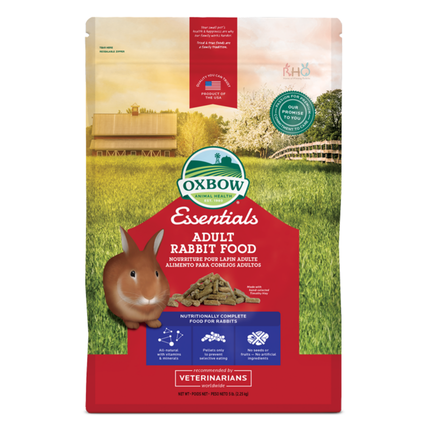 Oxbow Essentials - Adult Rabbit Food (10lbs)