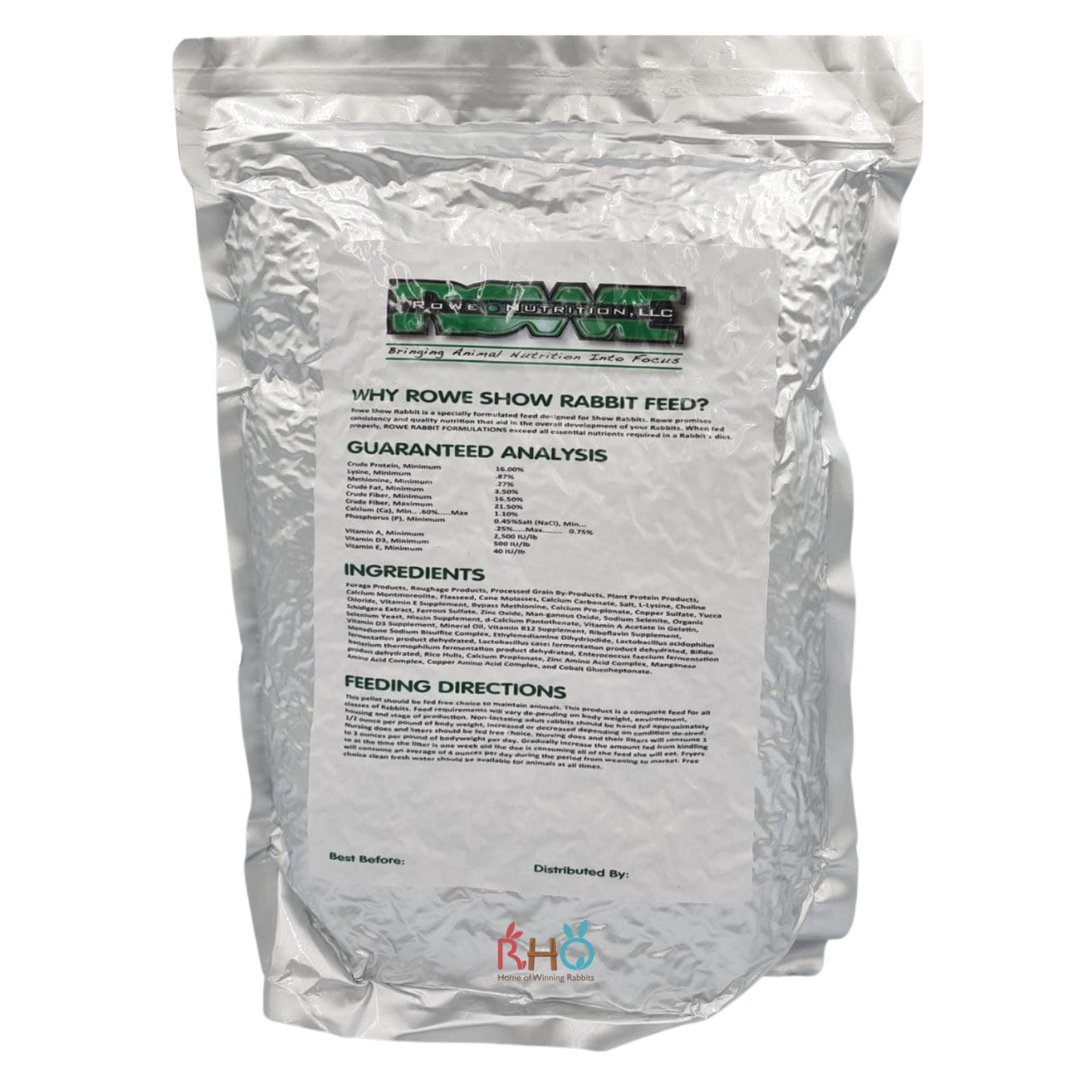 Rowe Nutrition Pellets 8lbs