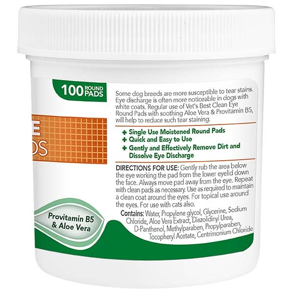 Vet's Best - Clean Eye Round Pads 100pc