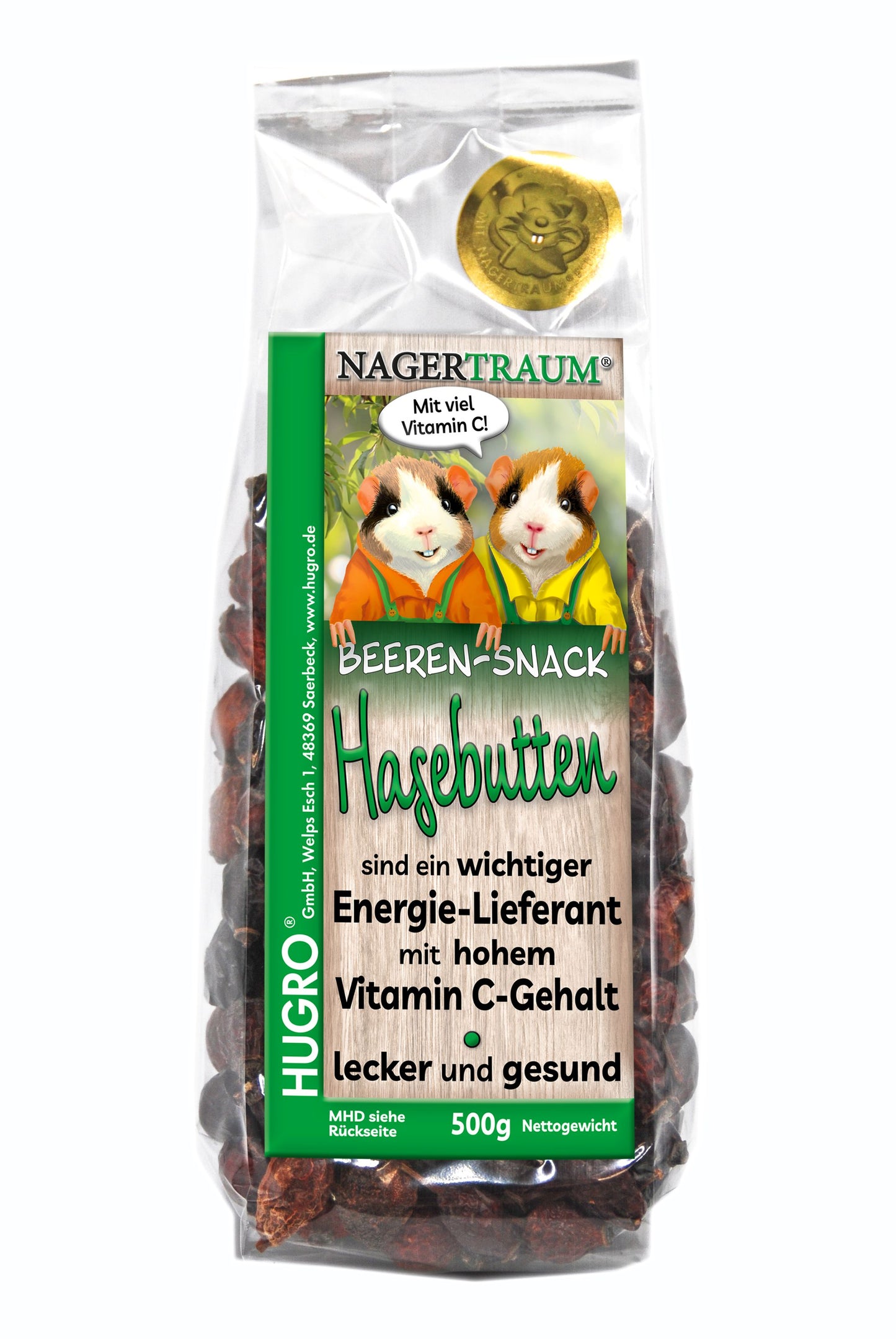 Clearance : Hugro Berry-Treats Rosehip 200g