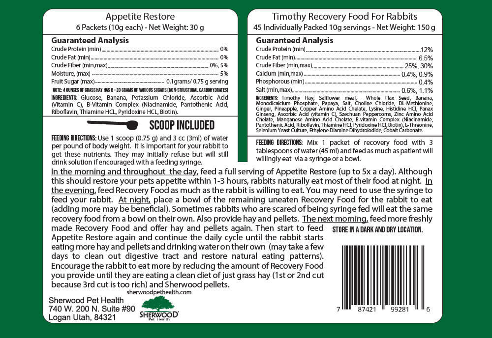 Sherwood Pet Health Emergency Kit for Rabbits (Small Kit)