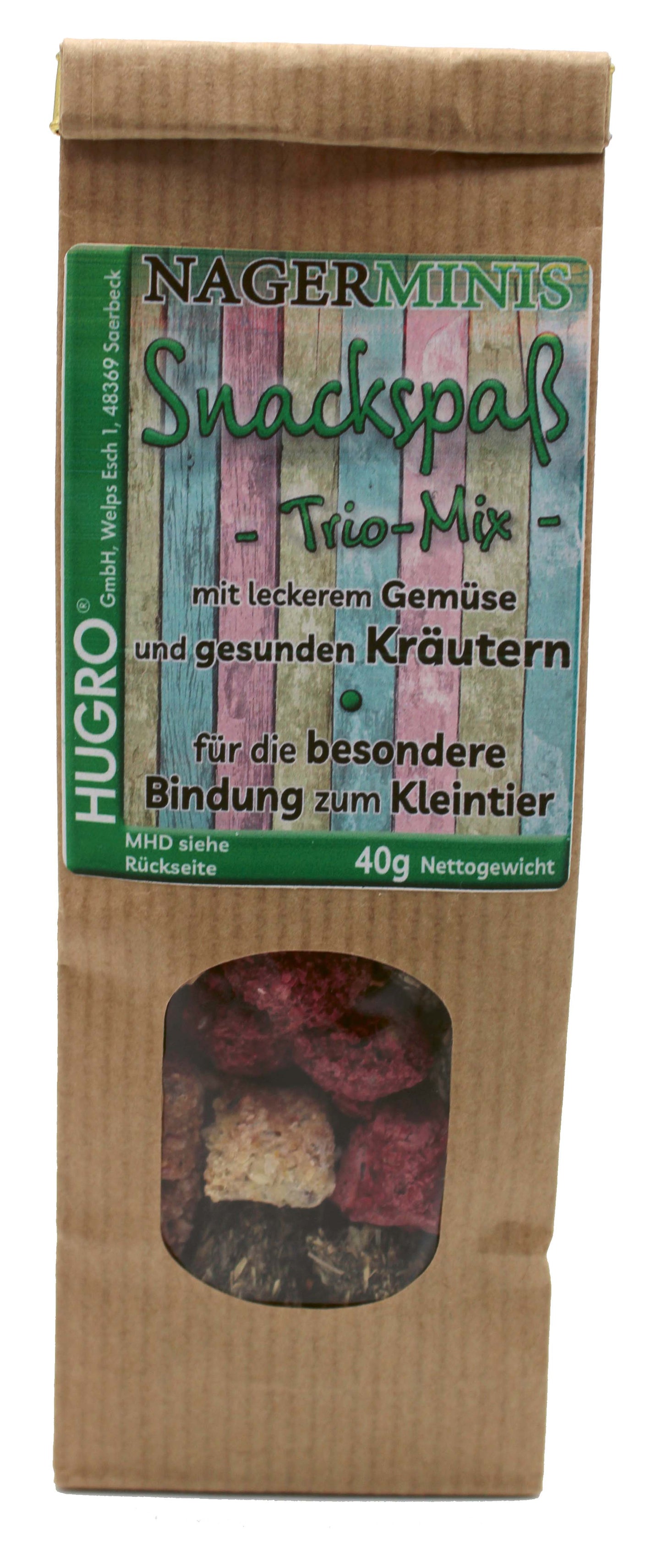 Clearance : Hugro Mini Nibbling Fun Trio Mix 40g