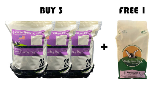 Rabbit Hole Hay - Ultra Premium Coarse/1st Cut 28oz Bundle 3