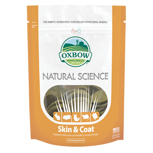 Clearance : Oxbow Natural Science Skin & Coat Support 60 Tablets (EXP : NOV 2023)