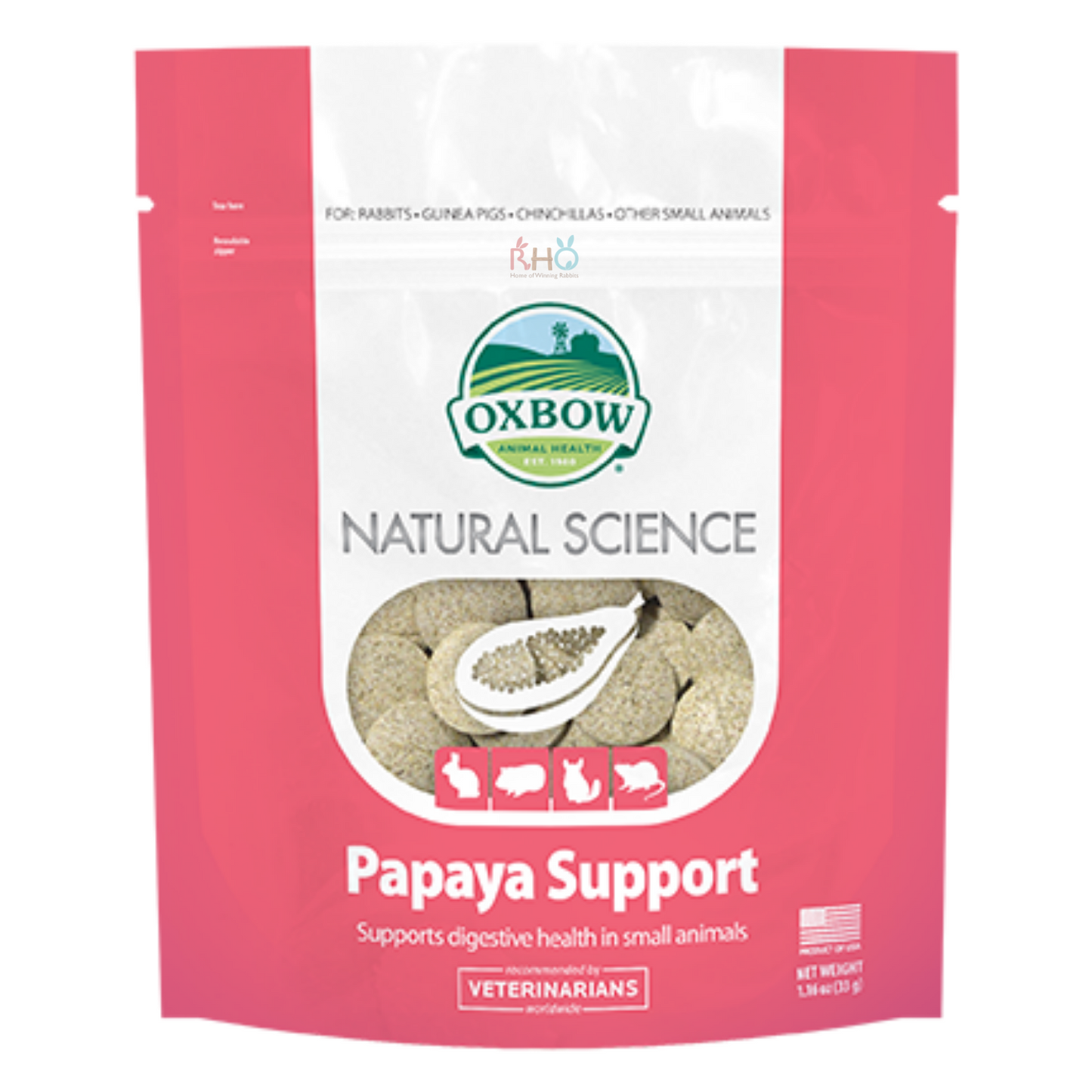 Clearance : Oxbow Natural Science Papaya Support 33g (EXP : DEC 2023)