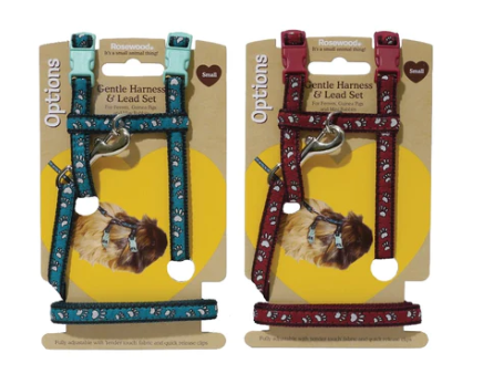 Rosewood - Rosewood Harness and Lead Pawprint (Small)
