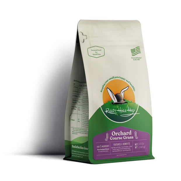 Rabbit Hole Hay - Ultra Premium Coarse Orchard Grass Hay 12oz