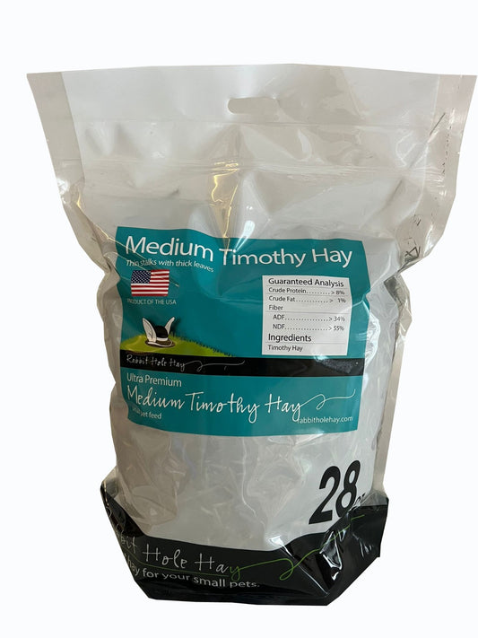 Rabbit Hole Hay - Ultra Premium Medium/2nd Cutting Timothy Hay 28oz