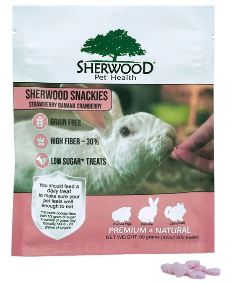 Sherwood Snackies – Strawberry Banana and Cranberry 60g (About 200 treats)