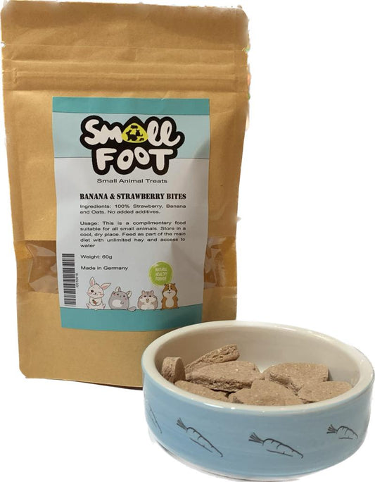 Small Foot Banana & Strawberry Bites 60g