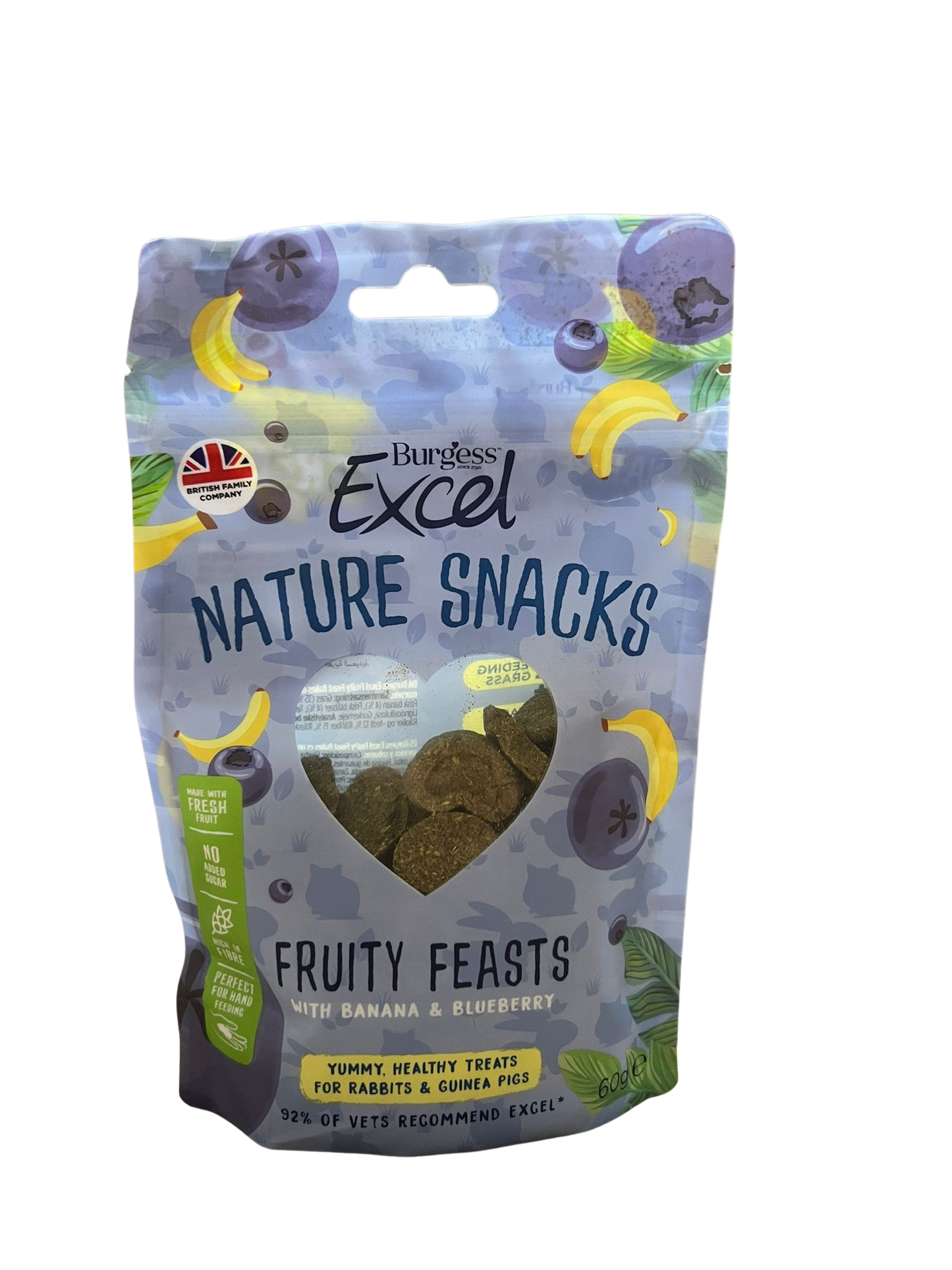 Burgess Excel Nature Snacks - Fruity Feast 60g