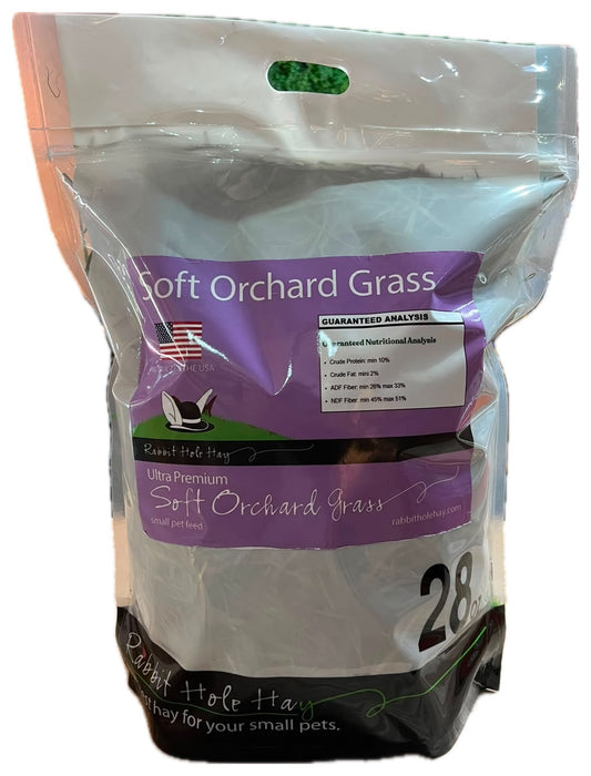 Rabbit Hole Hay - Ultra Premium Soft Orchard Grass Hay 28oz
