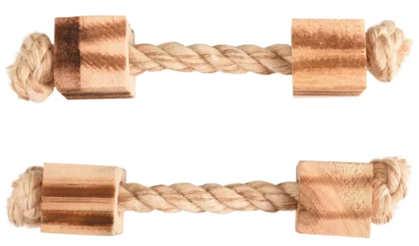 Flamingo Toy BBQ Beads With Rope Light Brown - 2pcs