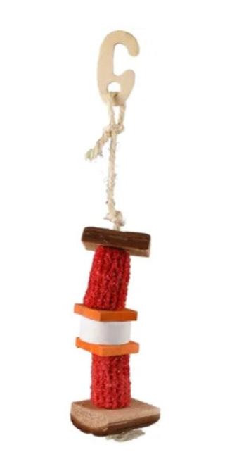 Flamingo Toy Mico with rope Mix