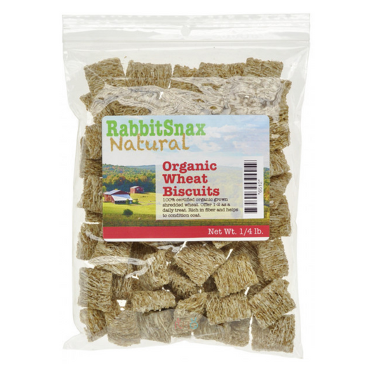 KW Cages RabbitSnax Organic Wheat Biscuit 4oz