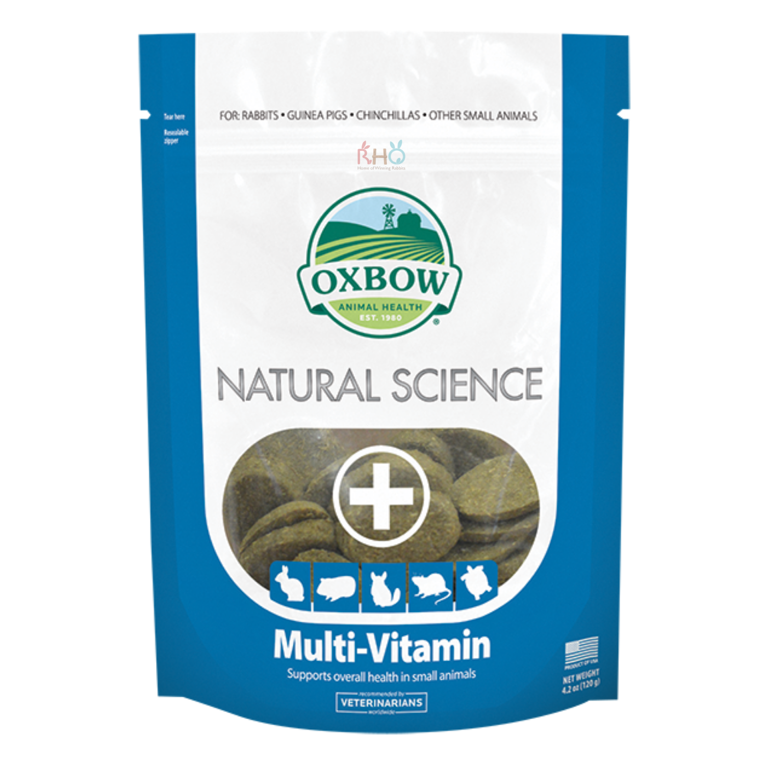 Oxbow Natural Science Multi-Vitamin 60 Tablets – Rabbit Headquarters