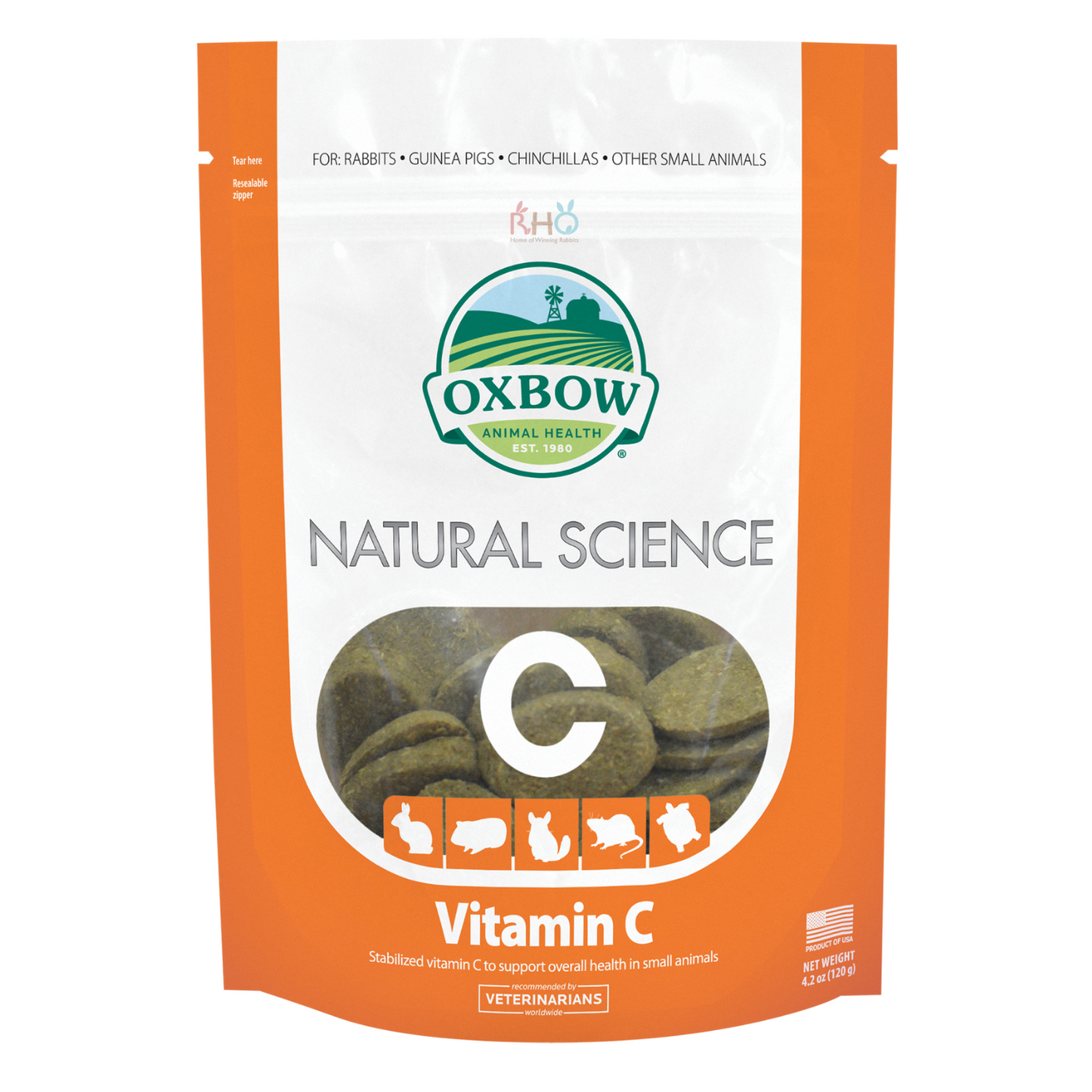 Oxbow Natural Science Vitamin C 60 Tablets