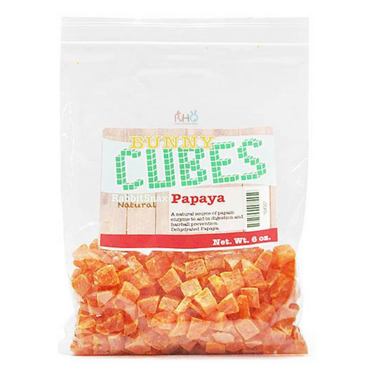 KW Cages Bunny Cubes Dried Papaya Cubes 6oz