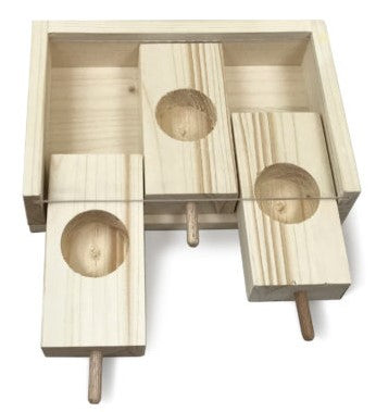 Elmato Nagerintell Thinking Strategy Game Toy For Rodents, 18x12x5cm