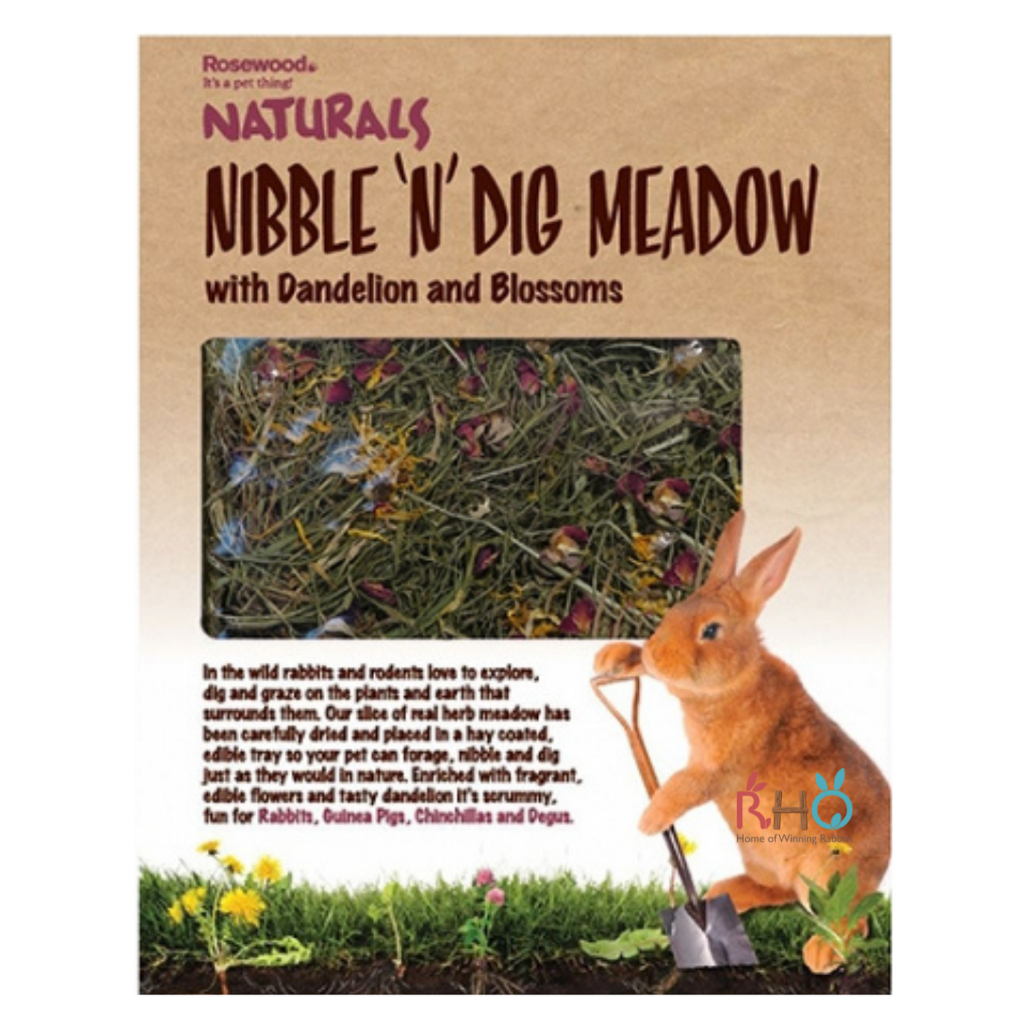 Rosewood - Naturals Nibble & Dig Meadow 200g