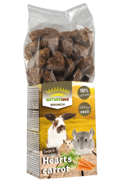 Natureland Brunch - Hearts with Carrot 150 g
