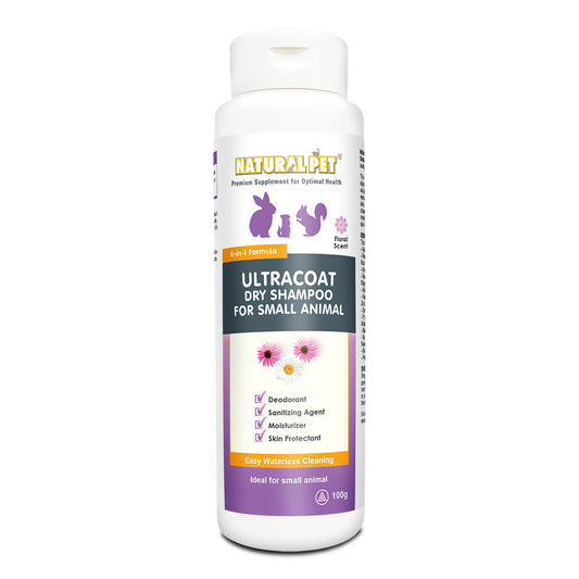 Natural Pet - Ultracoat Dry Shampoo For Small Animal 100g