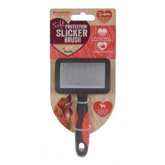 Rosewood - Soft Protection Slicker Brush (Small)