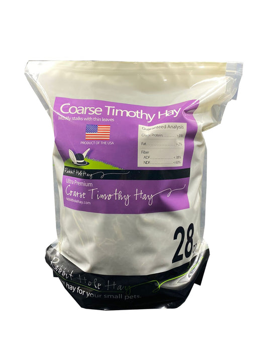 Rabbit Hole Hay - Ultra Premium Coarse/1st Cutting Timothy Hay 28oz